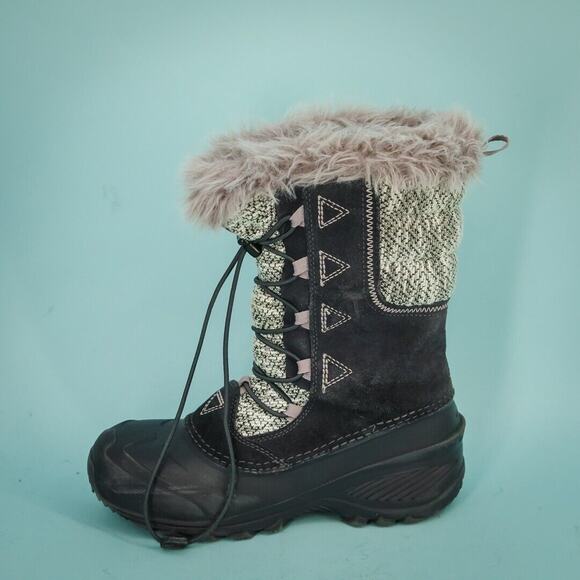 The North Face Size 5 Shellista Heatseeker Lace Up Faux Fur Snow Winter Boots - Picture 4 of 7